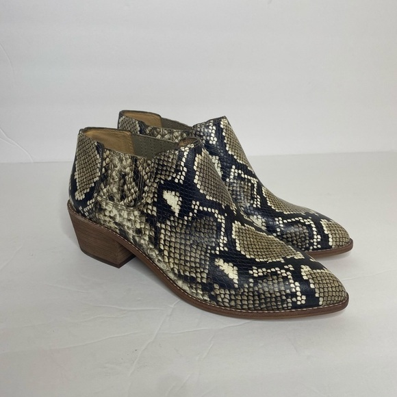 Madewell Sonia Low Leather Snakeskin Chelsea Boot - Picture 5 of 7